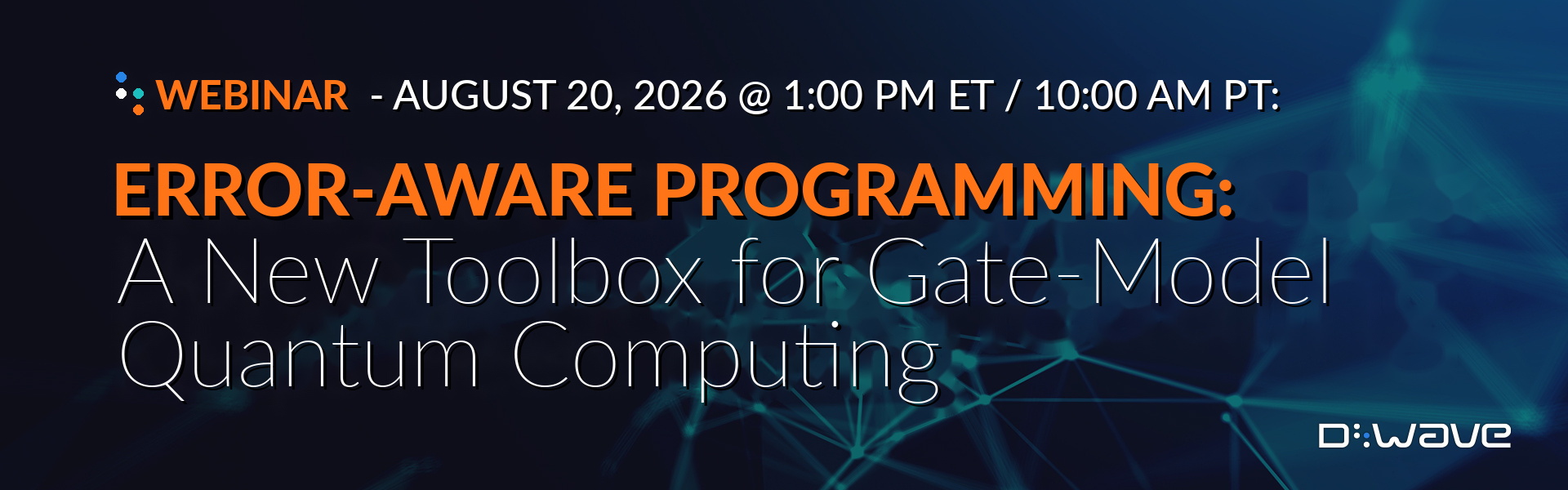 Error Aware Programming Webinar Header